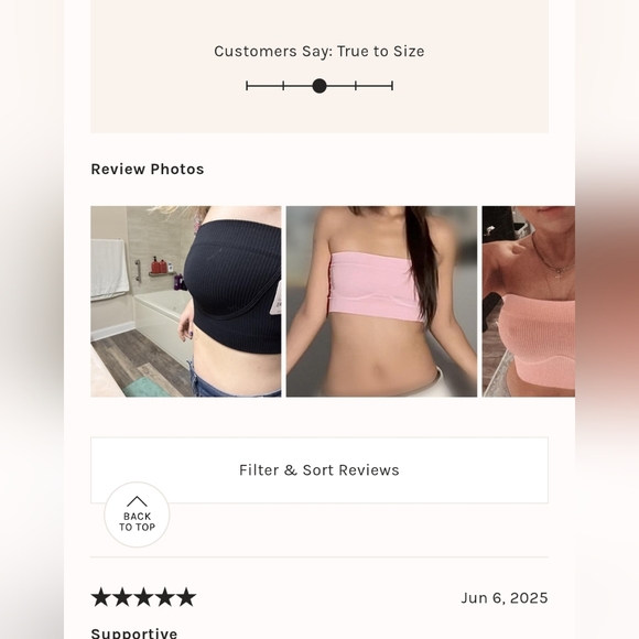 Free People Meg Bandeau In Sachet Pink Size M/L NWT$30 - Picture 8 of 9